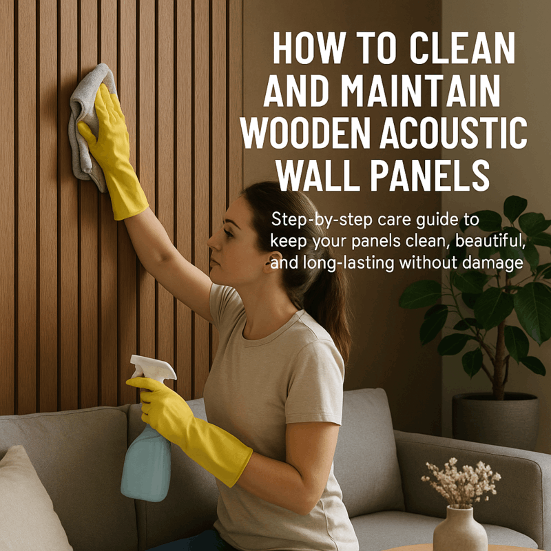 How to Clean and Maintain Wooden Acoustic Wall Panels
