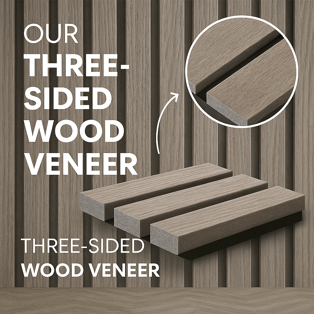 Sample | Grey Walnut | Luxury 3-sided Wood Veneer