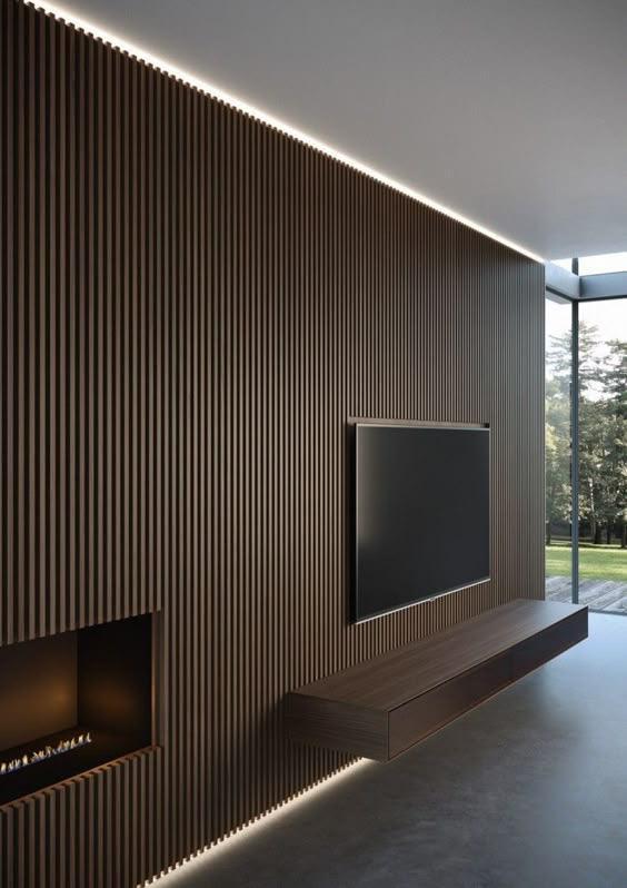 Wooden Wall Panel | Smoked Oak | Luxury 3-sided Wood Veneer
