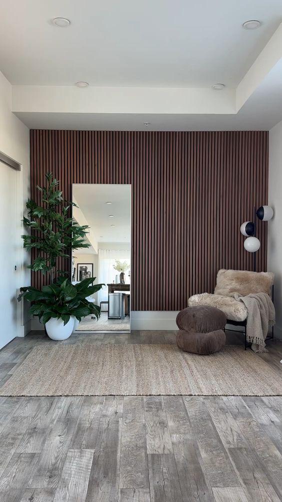 Wooden Wall Panel | Smoked Oak | Luxury 3-sided Wood Veneer