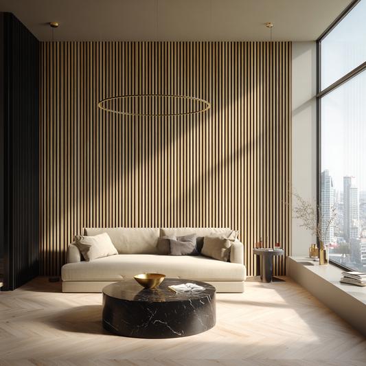 Wooden Wall Panel | Natural Oak | Luxury 3-sided Wood Veneer