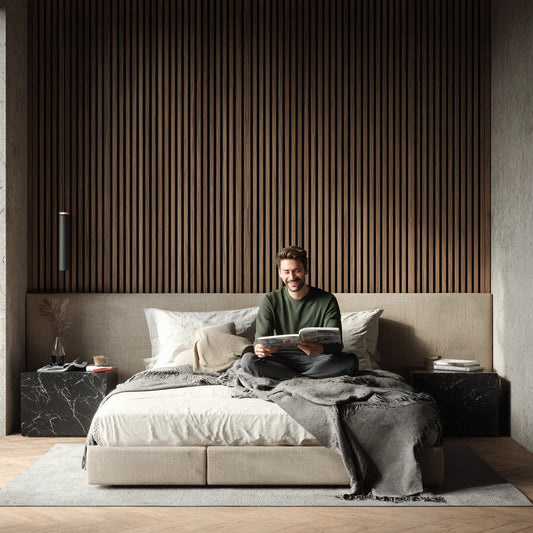 Wooden Wall Panel | Walnut | Luxury 3-sided Wood Veneer