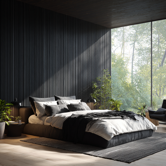 Wooden Wall Panel | Black Oak | Luxury 3-sided Wood Veneer