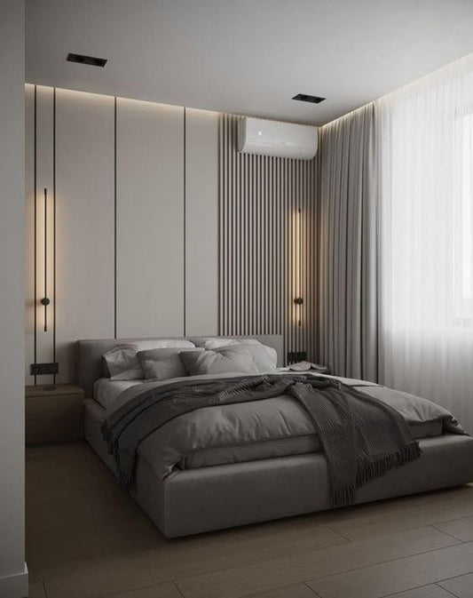 Wooden Wall Panel | Grey Walnut | Luxury 3-sided Wood Veneer
