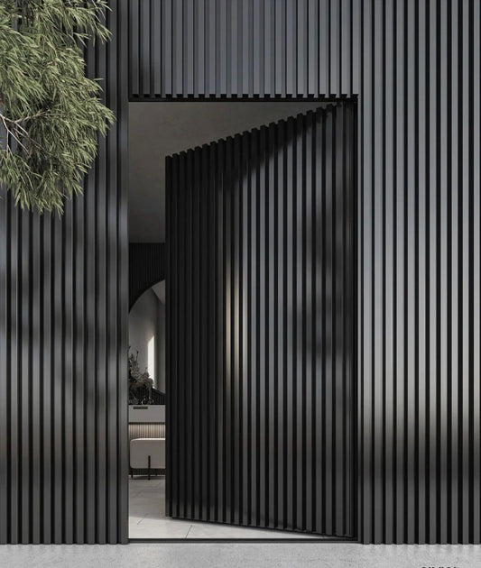 Exterior Slat Wall Panels | Grey